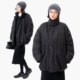 LinkExchange温和桃皮绒黑中长款 云朵羽绒服_挡风御寒首选unisex