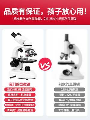 新款双目显微镜70000倍生物学生专业儿童科学实验室细菌小学生中