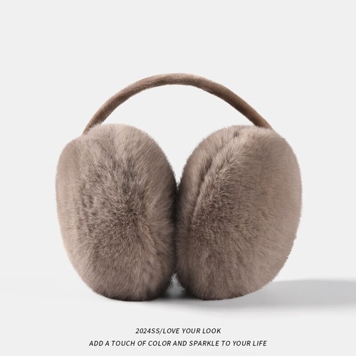 毛绒耳罩保暖耳罩冬季骑行防寒加厚耳捂子毛茸茸可爱耳朵耳套