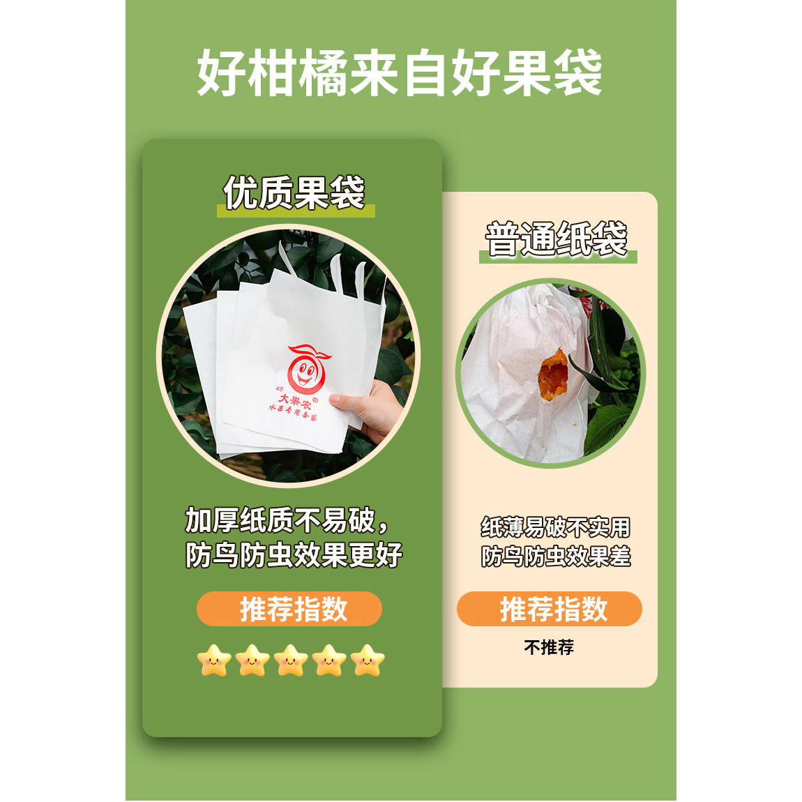 船长花园柑橘套袋耙耙柑丑柑套袋