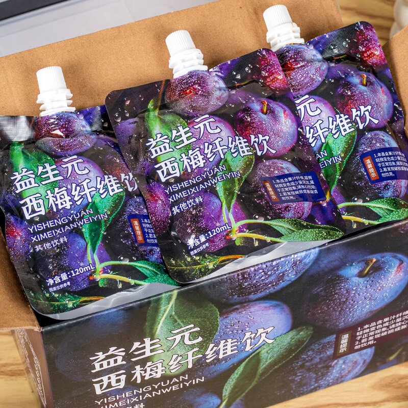 到手1箱10袋】西梅汁饮料益生元西梅纤维饮吃饭搭酸甜可口植物饮