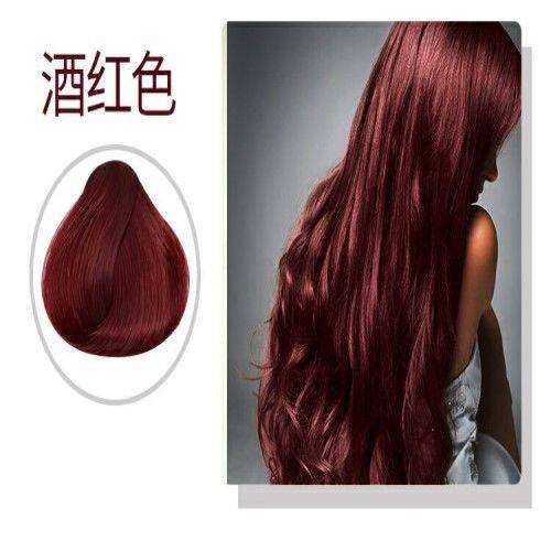 800ml盖白发彩色染发剂持久亚麻色栗棕色染发膏咖啡色黑色女蜡染