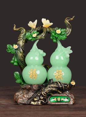 酒柜装饰品摆件新中式客厅创意摆设五福临门家居饰品礼物树脂现代