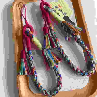 藏式手机链 手腕挂绳 流苏编织防丢挂件 手机挂链