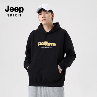 JEEPSPIRIT秋冬季男女款连帽卫衣