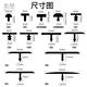 新款 铝合金t型条金属压边条木门卡条地板压线条铝扣条嵌入式 T型收