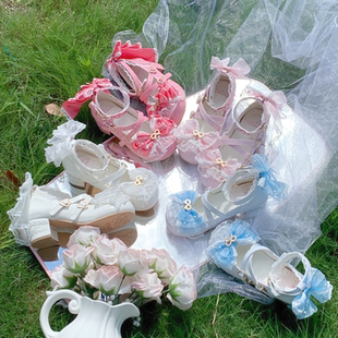 重工华丽小花嫁款 doll感古早olita鞋 昭和雪姬中跟 6团定金