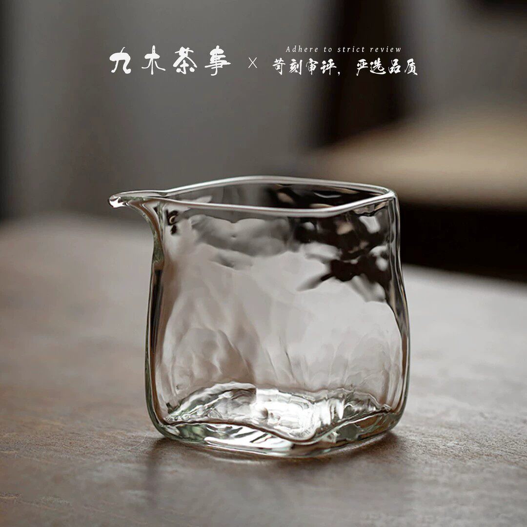 高硼硅玻璃四方小公道鹰嘴分茶器图片
