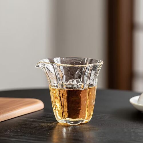 海棠冰晶公道杯分茶器茶海功夫