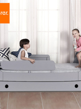 soerer施乐儿童单人床青少年床学生2米实木创意设计K1