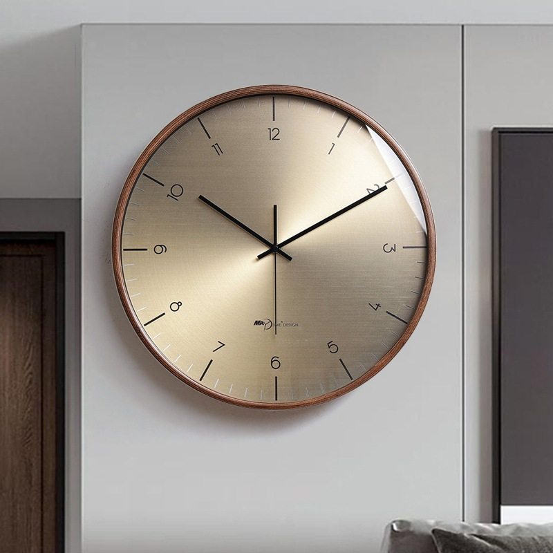 现代简约挂钟家用静音时尚装饰钟表客厅石英挂墙艺术轻奢直销