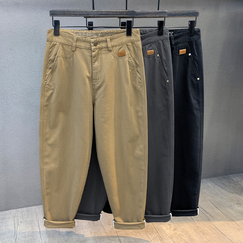 重磅纯棉美式工装休闲裤大码长裤