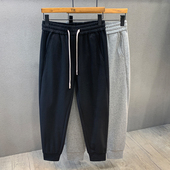 潮流男生束脚卫裤 简约百搭加绒运动裤 2025新款 秋冬韩版 男士 休闲裤