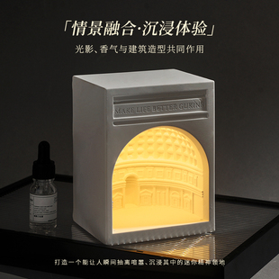 康卡蒂穹顶之光火香薰灯精油卧室氛围灯创意新婚礼物送朋友女闺蜜