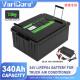 24V 340Ah磷酸铁锂电池货车空调太阳能房车可用带充电器