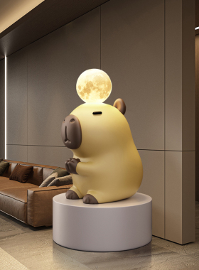 可爱卡皮巴拉情绪稳定落地摆件