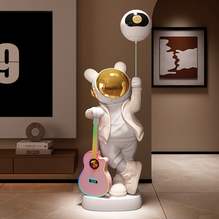 太空人宇航员大摆件客厅电视柜旁落地装饰轻奢高端大气上档次送礼