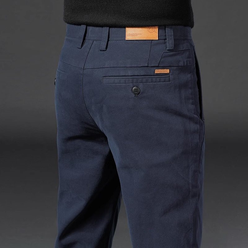 意大利莫代尔休闲裤男冬季修身直筒男士商务西装裤弹力秋冬长裤子