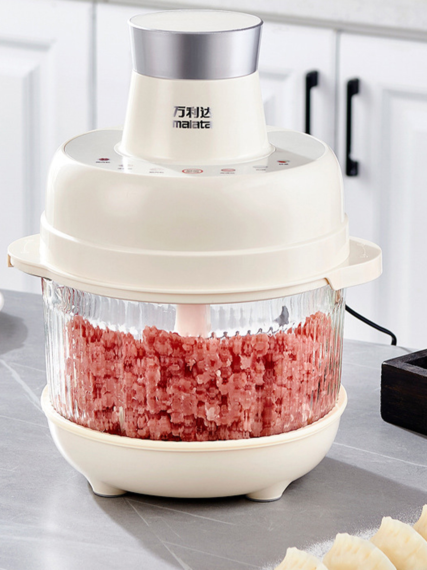 和面绞肉机一体机家用大容量5L全自电动多功能搅拌揉面料理机小型