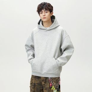 宽松套头衫 复古连帽男装 通勤日常百搭 UP潮牌卫衣美式 OFF