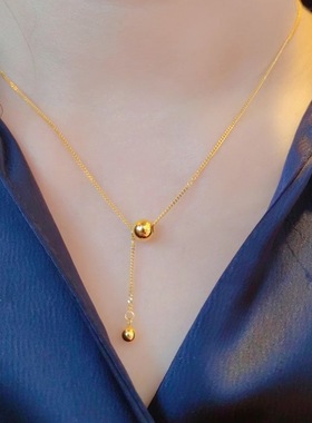 夏季仿黄金有求必应项链女款999