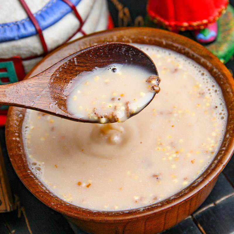 内蒙古特产图腾牧场牛肉干炒米奶茶咸味袋装正宗民族老式传统工艺