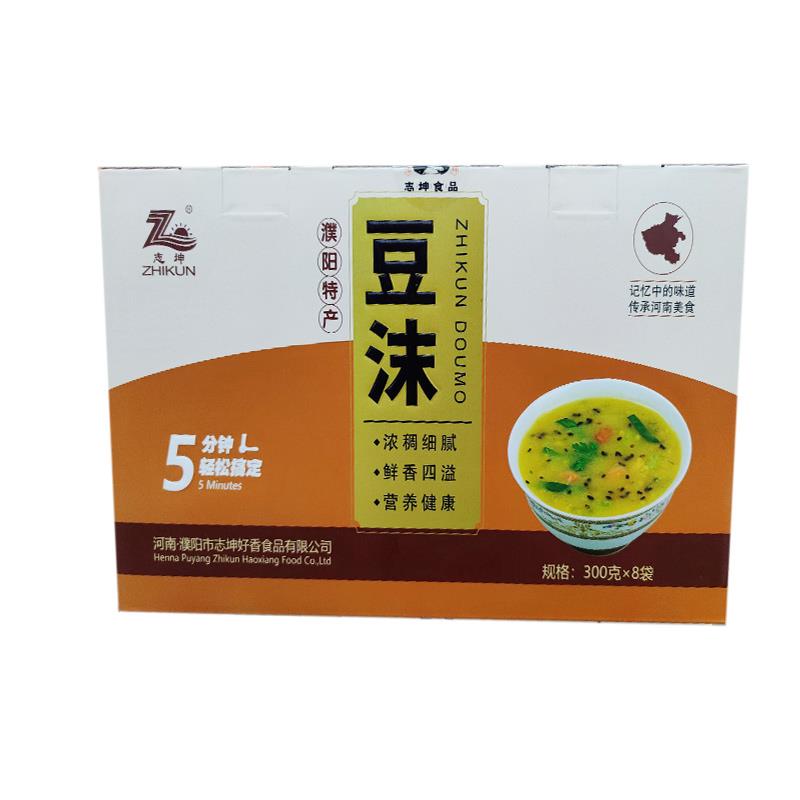 8包志坤豆沫粥牛肉香菇河南濮阳白胡辣汤特产速食粥方便早餐礼包