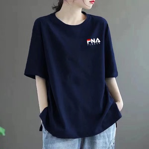 官方旗舰店正品植白菲乐纯棉短袖T恤女2025夏季新款宽松半袖上衣