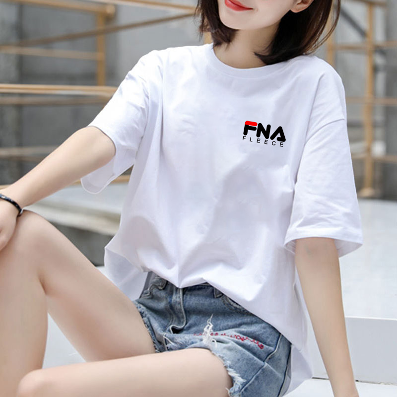 官方旗舰店正品植白菲乐纯棉短袖T恤女士2025年夏季新款宽松半袖