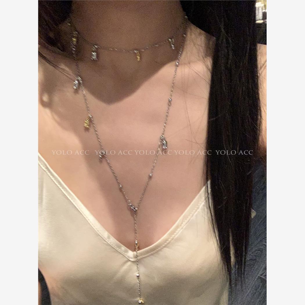 纯手工自制流苏项链超长
