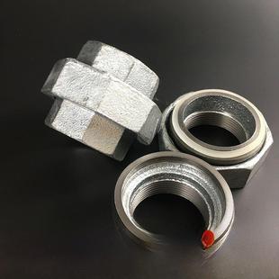 镀锌活接头 镀锌管件 丝扣由任 玛钢管件 DN15 20 25 32 40 50