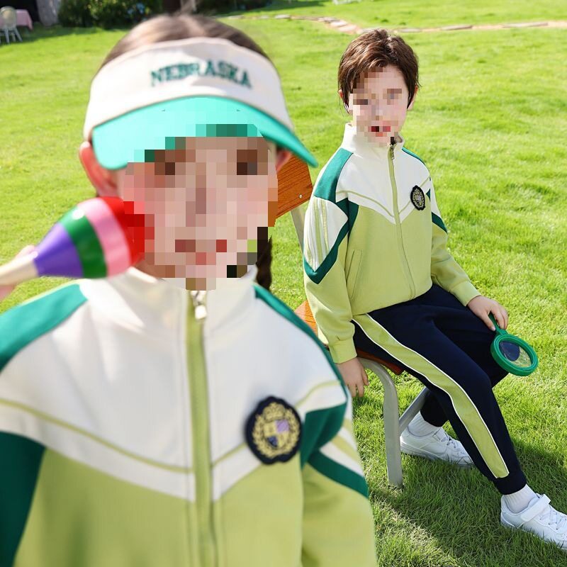 小学生校服套装秋季幼儿园园服班服男女童短袖外套小清新儿童长裤