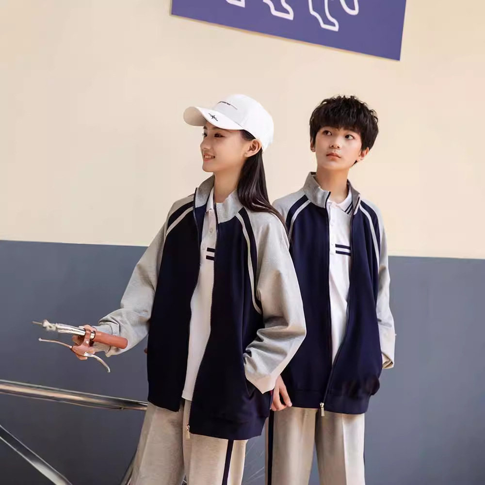 春秋款班服套装初高中生幼儿园园服运动会两件套春秋季三件套校服