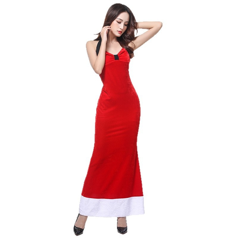圣诞节服装圣诞派对晚礼服夜店DS表演服圣诞舞会装酒吧演出$X153