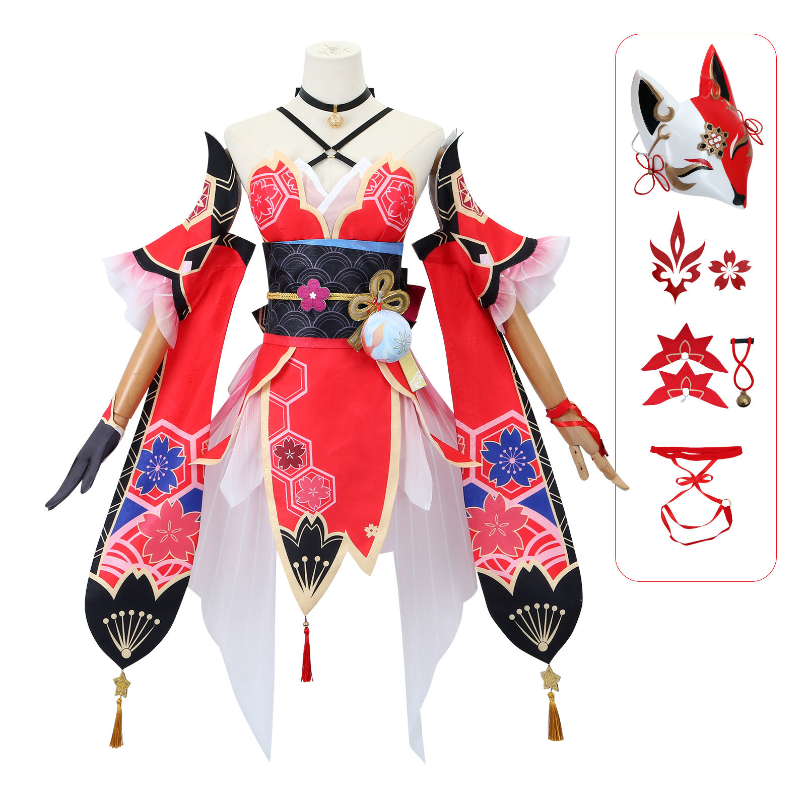 漫路人崩坏星穹铁道花火cos服假面愚者花火cosplay二次元动漫服装图片