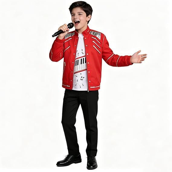 2026巨星之路MJcosplay红色皮衣角色cos服装万圣节cos服