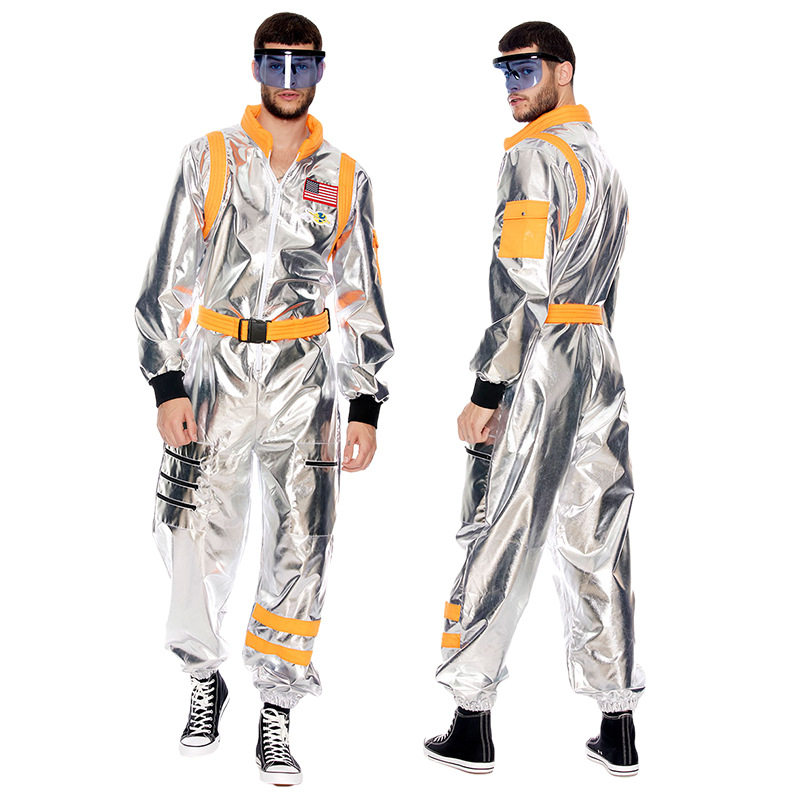 太空服装宇航服银色连体衣cos服装流浪地球宇航员服装中国太空服