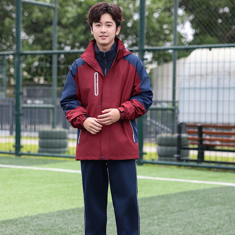 新款春秋季班服学院风高中生套装初中小学生运动会三件套校服团购
