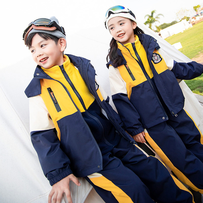 幼儿园园服春秋套装三件套秋季运动服男女童班服小学生校服冲锋衣