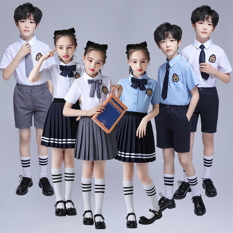 中小学生大合唱演出服服装英伦风诗歌朗诵比赛校服儿童幼儿园