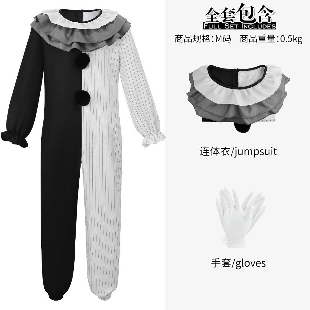 断魂小丑4cos服恐怖电影搞怪万圣节cosplay服装舞台表演连体服