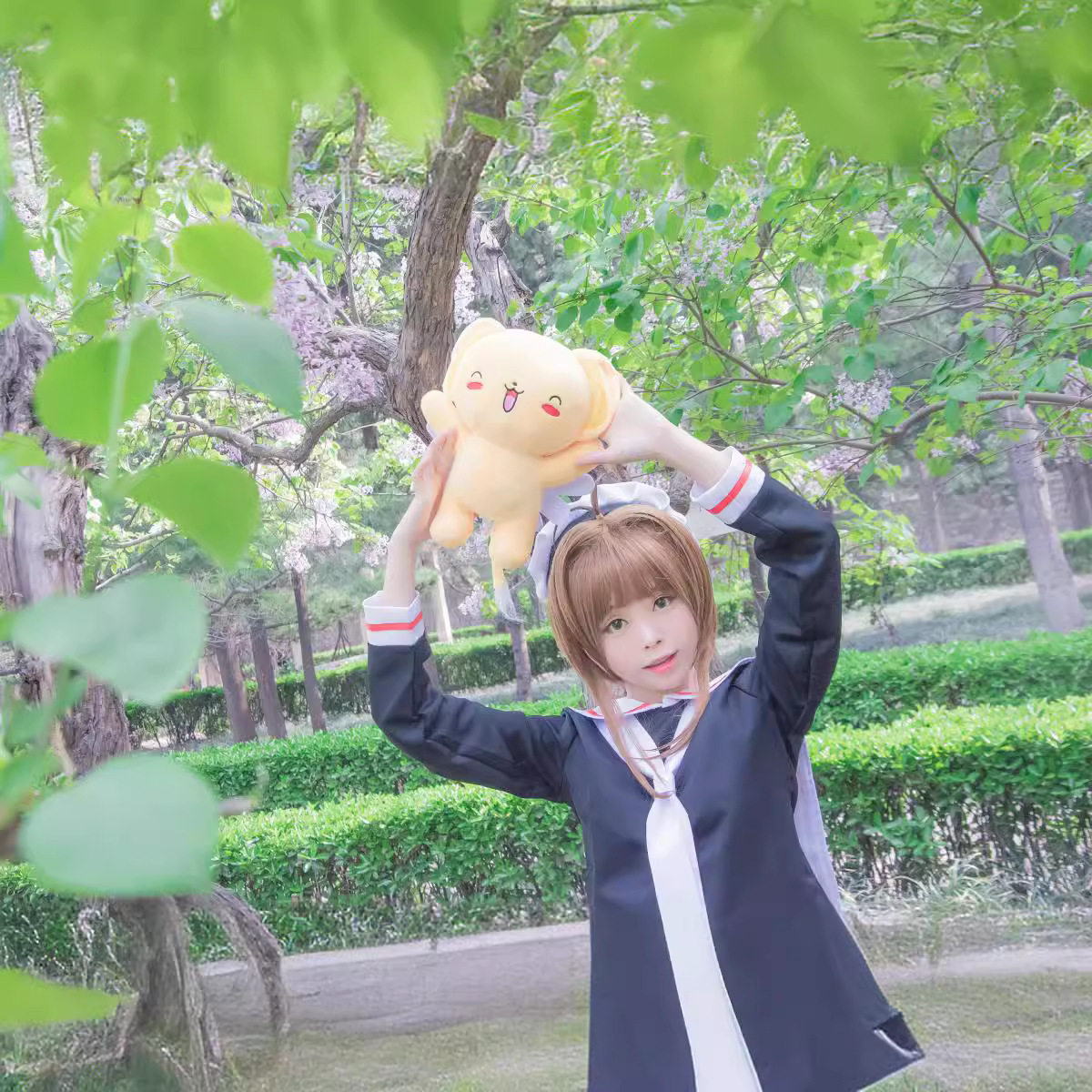 百变小樱 摩卡少女樱 木之本樱 COS服 cosplay服装 水手服 校服