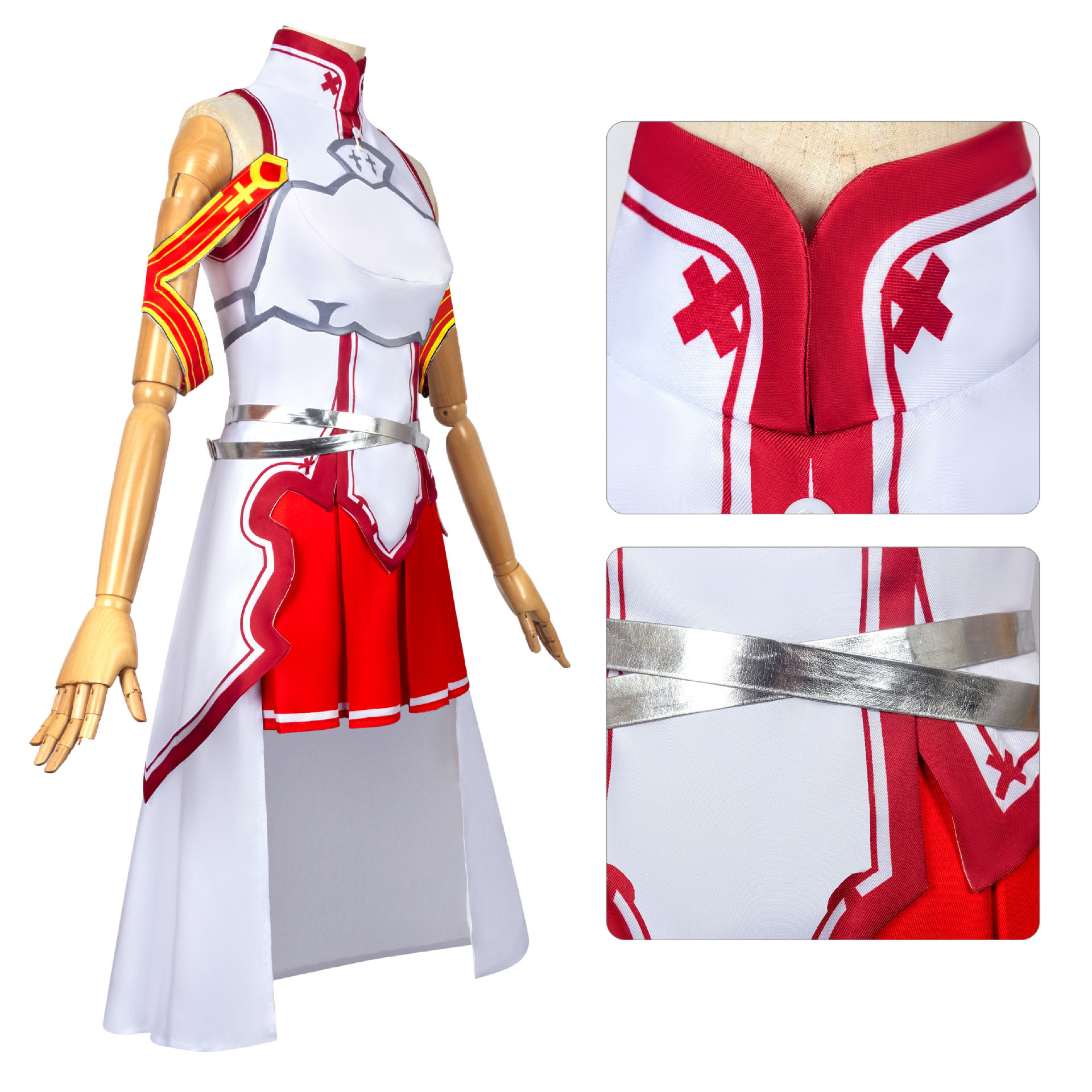 刀剑神域桐人结城明日奈cos服亚丝娜战斗服动漫二次元cosplay服装图片