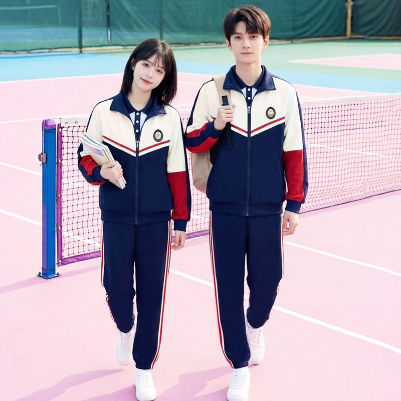 2026已出货 情侣装三件套学院风初高中学生班服运动会套装校服