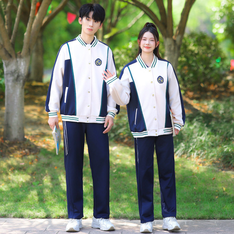 新款初中生班服套装校园学院风棒球服高中小学生运动会校服三件套