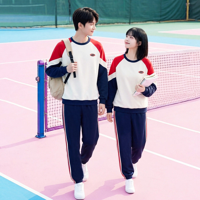 2026已出货 情侣装三件套学院风初高中学生班服运动会套装校服