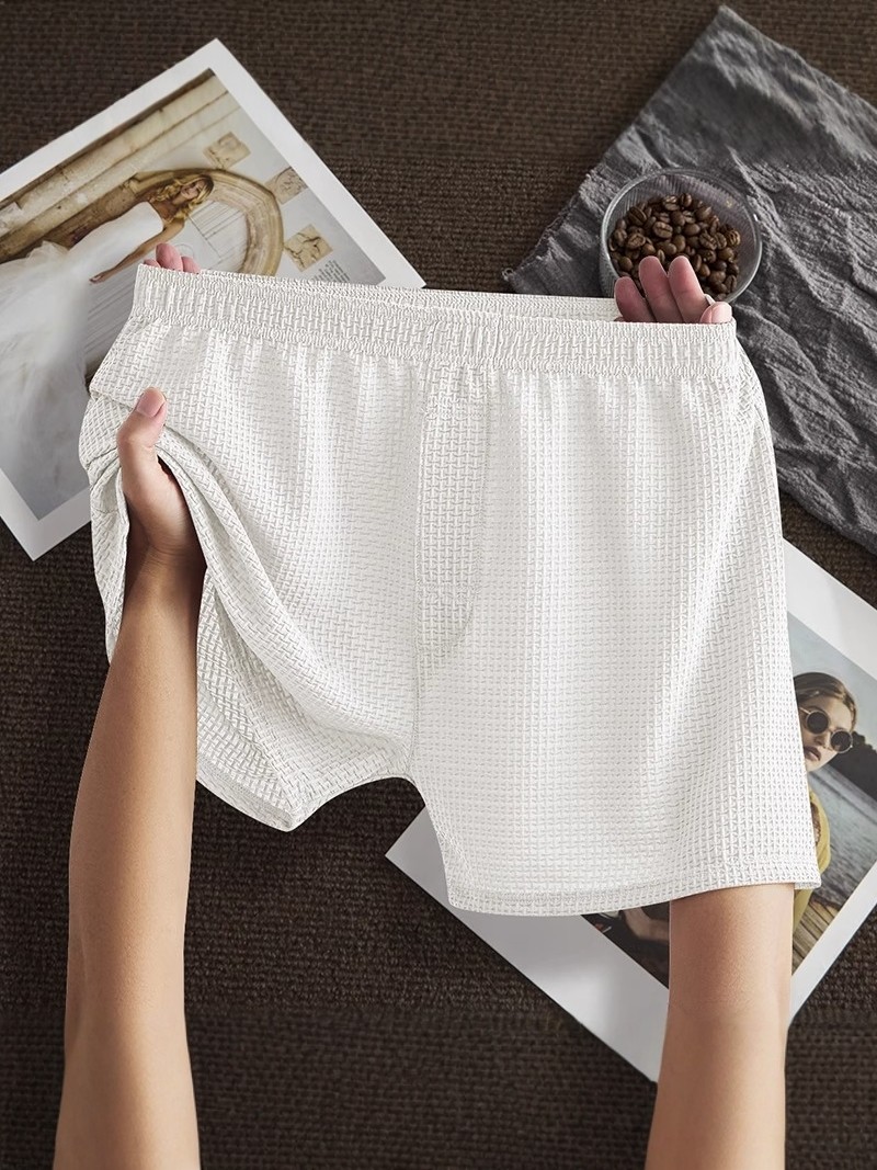 CnsarKawao男士阿罗裤冰丝网孔宽松运动加大码200斤薄款平角短裤,女士内衣/男士内衣/家居服,男阿罗裤,淘宝优惠券,粉丝福利购,淘宝优惠卷