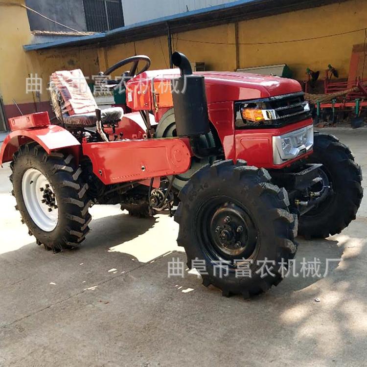 40马力四轮拖拉机带旋耕机农用翻地机 多功能除草旋耕机