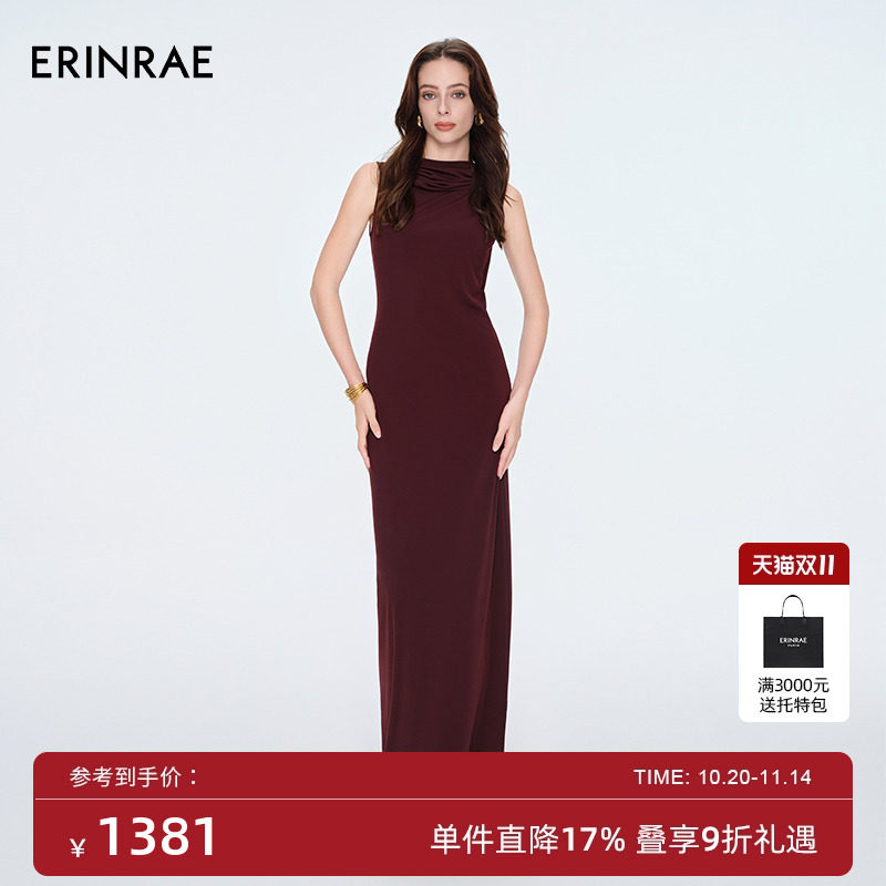 ERINRAE【徐紫茵同款】夏季新款法式设计感连帽连衣裙EH284311TA