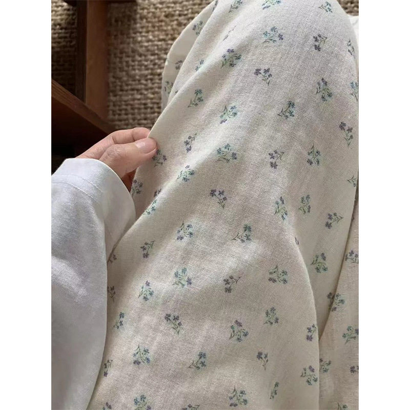 甜美日系碎花睡裤女春夏季薄款可
